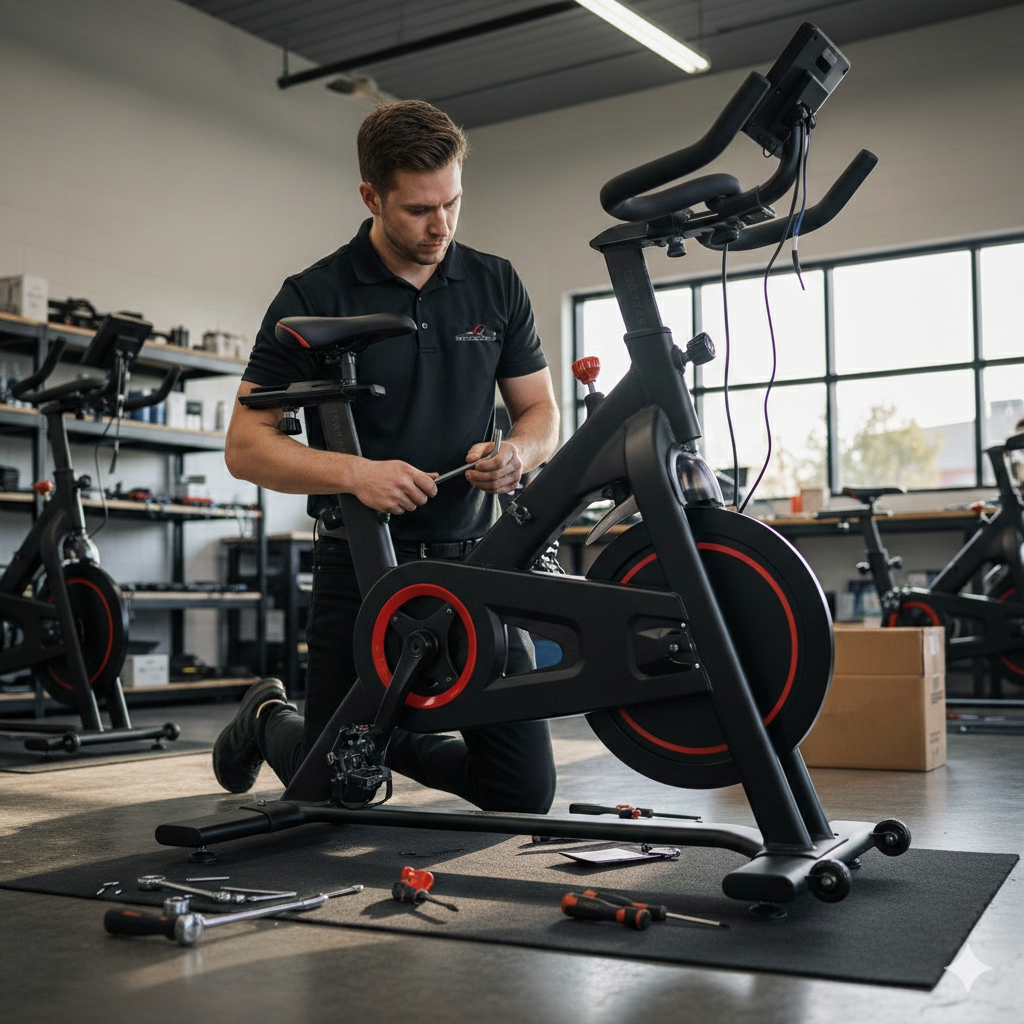 Fitness Equipment Being assembled