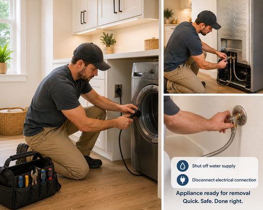 Appliance Disconnect Service (Water & Electrical ) Pre‑Delivery