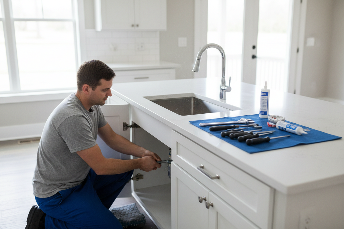 Kitchen Sink & Faucet Installation Service (Top-Mount / Drop-in)